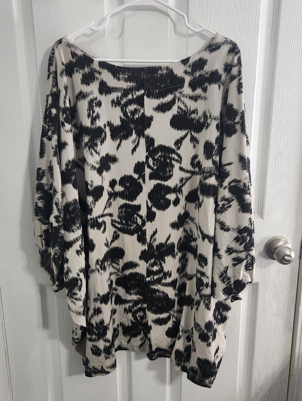 Bryn Walker wilder tunic oversized sloan floral print blouse dolman sleeves XL - Picture 7 of 8